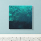 Groene Matglazen Textuur Canvas Afdruk (Insitu (Houten vloer))