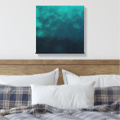 Groene Matglazen Textuur Canvas Afdruk (Insitu (Slaapkamer))