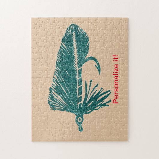 Groene Matuka stroomlijnt vliegkoppelings, vliegku Legpuzzel (Verticaal)