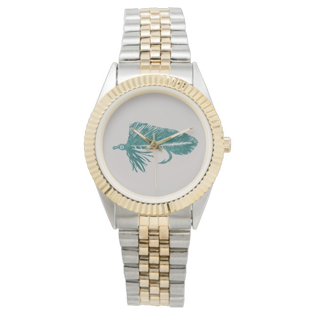 Groene Matuka-wimpel, vliegverbinding, vliegkunst Horloge (Voorkant)