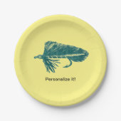 Groene Matuka-wimpelvisserij, vliegende kunst Papieren Bordje (Voorkant)