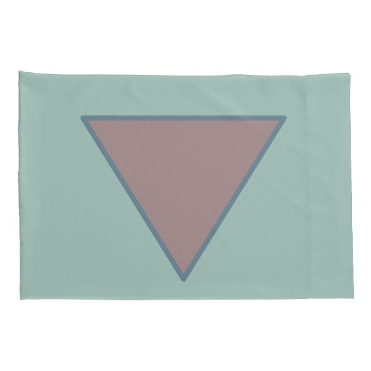 Groene Mauve Pastel Kussensloop Set (Achterkant-Rechts)