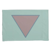 Groene Mauve Pastel Kussensloop Set (Voorkant-Rechts)