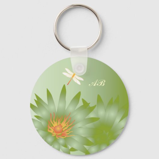 : groene mazen sleutelhanger (Voorkant)