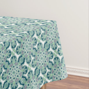 Groene Medallion print Tafelkleed