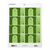 Groene medicinale thee etiketten (Full Sheet)