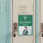 Groene Medische School Foto Afstuderen Magneet Kaa Magnetische Uitnodiging