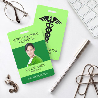 Groene Medische Technicus Caduceus Ziekenhuis Badg Badge