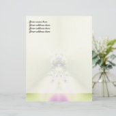Groene meditatie briefhoofd ontwerp (Staand voorkant)