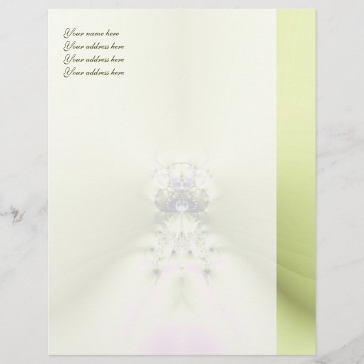 Groene meditatie briefhoofd ontwerp (Voorkant)