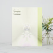 Groene meditatie briefhoofd ontwerp (Staand voorkant)