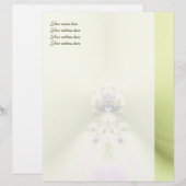 Groene meditatie briefhoofd ontwerp (Voorkant / Achterkant)