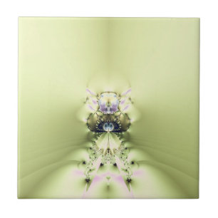 Groene meditatie tegeltje