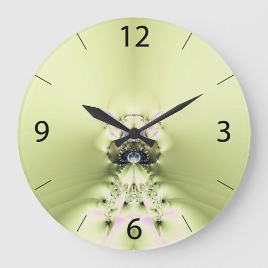 Groene meditatie wandklok (Voorkant)