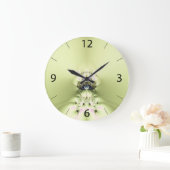 Groene meditatie wandklok (Huis)