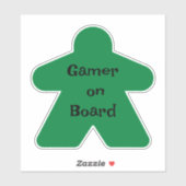 Groene meepel sticker (Vel)