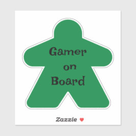 Groene meepel sticker