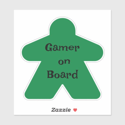 Groene meepel sticker (Vel)