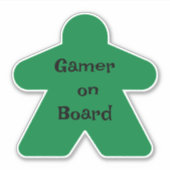 Groene meepel sticker (Voorkant)