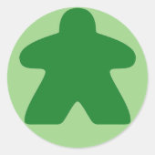 Groene meeple Stickers (Voorkant)