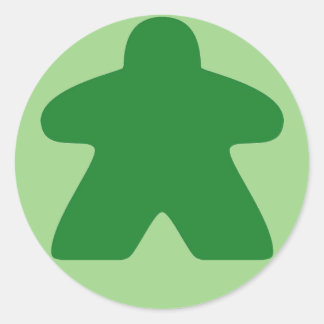 Groene meeple Stickers