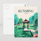 Groene Meerpark China Briefkaart (Voorkant / Achterkant)