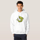 Groene meerval Mannen Hoodie (Voorkant volledig)