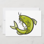 Groene meerval uitnodigingen (Voorkant)