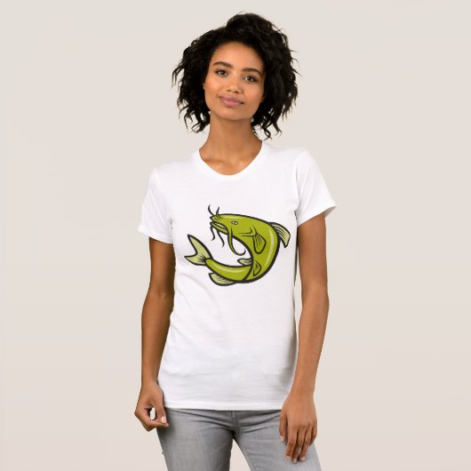 Groene meerval vrouwen T-shirt (Voorkant volledig)