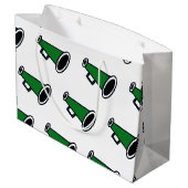 Groene megafoon groot cadeauzakje (Achterkant Gekanteld)