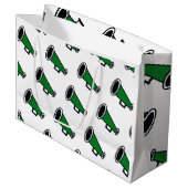 Groene megafoon groot cadeauzakje (Voorkant Gekanteld)