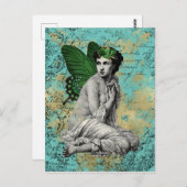 Groene Melk op Aqua Ephemera Briefkaart (Voorkant / Achterkant)