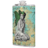  Groene Melk op Aqua Ephemera Heupfles (Links)