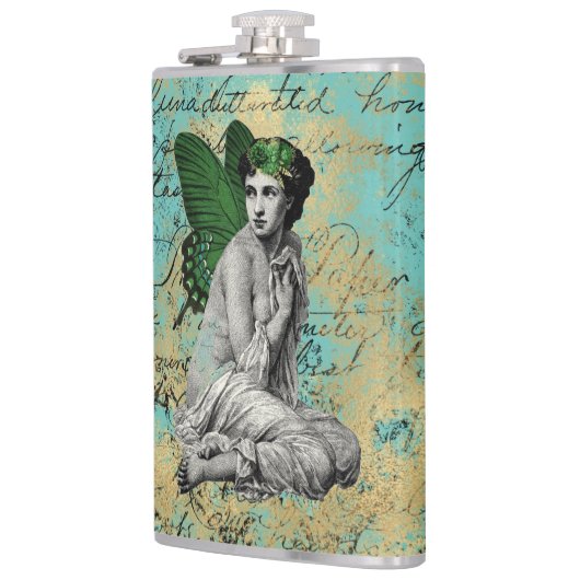 Groene Melk op Aqua Ephemera Heupfles (Links)