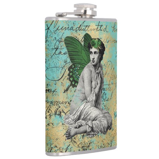 Groene Melk op Aqua Ephemera Heupfles (Rechts)