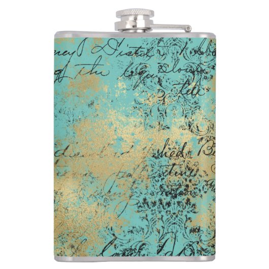 Groene Melk op Aqua Ephemera Heupfles (Achterkant)