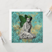  Groene Melk op Aqua Ephemera Kaart (Voorkant / Achterkant in situ)