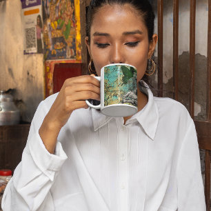  Groene Melk op Aqua Ephemera Koffiemok