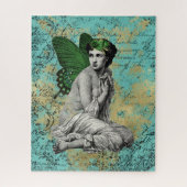 Groene Melk op Aqua Ephemera Legpuzzel (Verticaal)