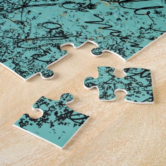 Groene Melk op Aqua Ephemera Legpuzzel (Zijkant)