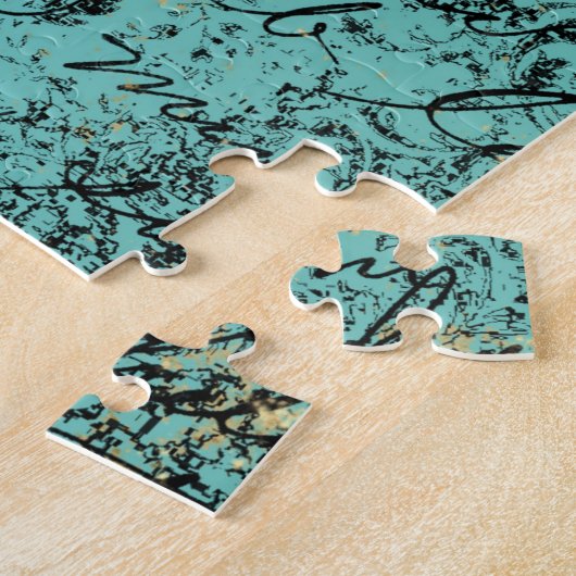 Groene Melk op Aqua Ephemera Legpuzzel (Zijkant)