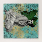 Groene Melk op Aqua Ephemera Legpuzzel (Horizontaal)