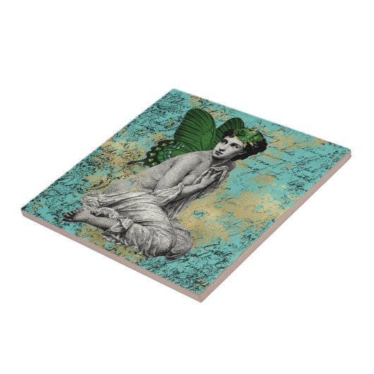  Groene Melk op Aqua Ephemera Tegeltje (Zijkant)