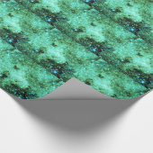 Groene Melkweg Galaxy Cadeaupapier (Hoek)