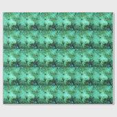 Groene Melkweg Galaxy Cadeaupapier (Vlak)