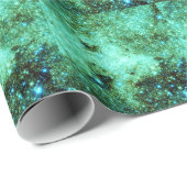 Groene Melkweg Galaxy Cadeaupapier (Rol Hoek)