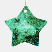 Groene Melkweg Galaxy Keramisch Ornament (Voorkant)