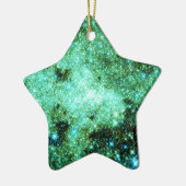 Groene Melkweg Galaxy Keramisch Ornament (Links)