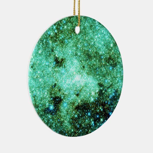 Groene Melkweg Galaxy Keramisch Ornament (Rechts)