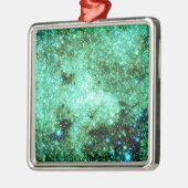 Groene Melkweg Galaxy Metalen Ornament (Links)